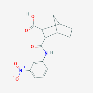 molecular formula C15H16N2O5 B341572 3-[(3-Nitrophenyl)carbamoyl]bicyclo[2.2.1]heptane-2-carboxylic acid 