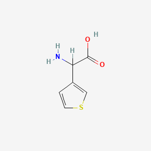 molecular formula C6H7NO2S B3415795 2-Amino-2-(thiophen-3-yl)acetic acid CAS No. 38150-49-1