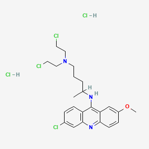 molecular formula C23H30Cl5N3O B3415852 Quinacrine mustard dihydrochloride CAS No. 4213-45-0