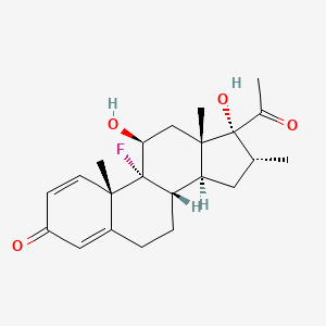 (8S,9R,10S,11S,13S,14S,16R,17R)-17-Acetyl-9-fluoro-11,17-dihydroxy-10,13,16-trimethyl-6,7,8,11,12,14,15,16-octahydrocyclopenta[a]phenanthren-3-one