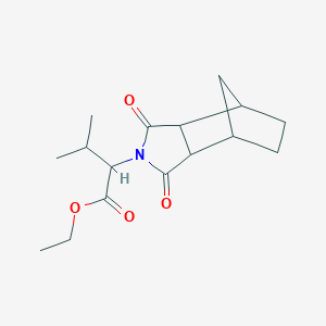 molecular formula C16H23NO4 B341588 ethyl 2-(1,3-dioxooctahydro-2H-4,7-methanoisoindol-2-yl)-3-methylbutanoate 