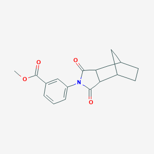 molecular formula C17H17NO4 B341598 methyl 3-(1,3-dioxooctahydro-2H-4,7-methanoisoindol-2-yl)benzoate 