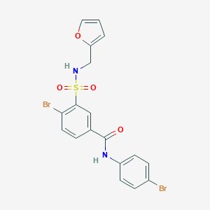 4-bromo-N-(4-bromophenyl)-3-{[(2-furylmethyl)amino]sulfonyl}benzamide