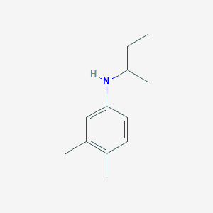 molecular formula C12H19N B3416054 N-(1-methylpropyl)-3,4-dimethyl-aniline CAS No. 56038-90-5
