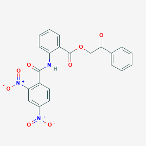 2-Oxo-2-phenylethyl 2-({2,4-dinitrobenzoyl}amino)benzoate