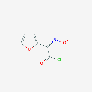 molecular formula C7H6ClNO3 B3416151 alpha-(Methoxyimino)-2-furanacetyl chloride CAS No. 64076-56-8