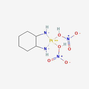 molecular formula C6H14N4O6Pt B3416183 (R,R-1,2-Diaminocyclohexane)dinitratoplatinum CAS No. 66900-68-3
