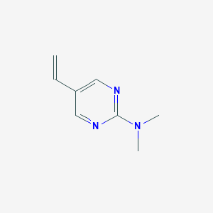 molecular formula C8H11N3 B034162 N,N-dimethyl-5-vinylpyrimidin-2-amine CAS No. 108461-92-3