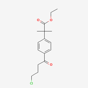 Ethyl 4-(4-chloro-1-oxobutyl)-alpha,alpha-dimethylbenzeneacetate