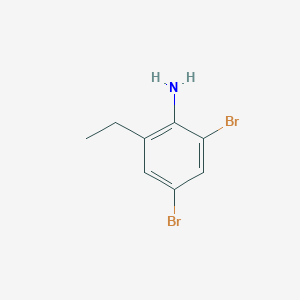 molecular formula C8H9Br2N B3416411 2,4-Dibromo-6-ethylaniline CAS No. 81100-30-3