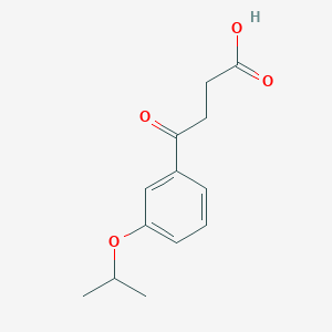 molecular formula C13H16O4 B3416566 4-(3-iso-Propoxyphenyl)-4-oxobutyric acid CAS No. 845790-42-3