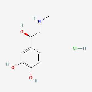 molecular formula C9H13NO3.ClH<br>C9H14ClNO3 B3416729 Epinephrine Hydrochloride CAS No. 9000-70-8