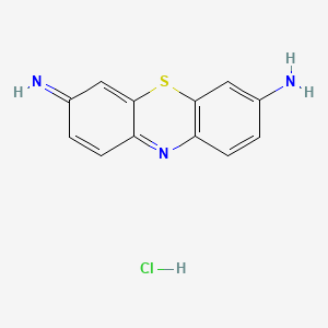molecular formula C12H10ClN3S B3416731 7-Iminophenothiazin-3-amine;hydrochloride CAS No. 9002-04-4