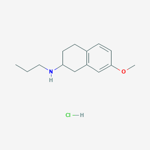 molecular formula C14H22ClNO B3416807 7-methoxy-N-propyl-2-aminotetraline hydrochloride CAS No. 93601-93-5