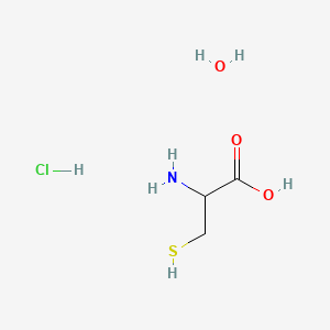 molecular formula C3H10ClNO3S B3416855 DL-cysteine hydrochloride hydrate CAS No. 96998-61-7
