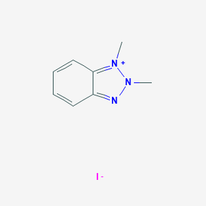 molecular formula C8H12IN3 B034169 1,2-Dimethyl-1H-benzotriazolium iodide CAS No. 109439-90-9