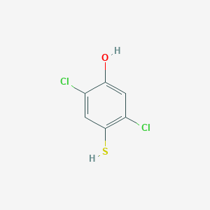 molecular formula C6H4Cl2OS B3416948 2,5-dichloro-4-sulfanylphenol CAS No. 100606-86-8