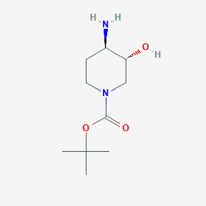 molecular formula C10H20N2O3 B3416976 trans-4-Amino-1-boc-3-hydroxypiperidine CAS No. 1007596-95-3