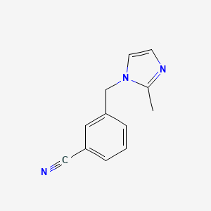 3-[(2-methyl-1H-imidazol-1-yl)methyl]benzonitrile