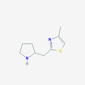 4-Methyl-2-(pyrrolidin-2-ylmethyl)thiazole