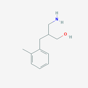 molecular formula C11H17NO B3417125 3-Amino-2-[(2-methylphenyl)methyl]propan-1-ol CAS No. 1017371-15-1