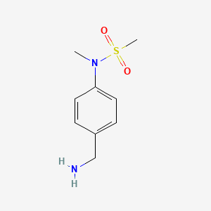 N-[4-(aminomethyl)phenyl]-N-methylmethanesulfonamide
