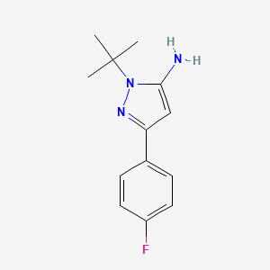 1-tert-Butyl-3-(4-fluorophenyl)-1H-pyrazol-5-amine, AldrichCPR