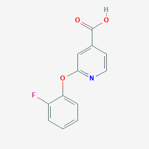 molecular formula C12H8FNO3 B3417155 4-Pyridinecarboxylic acid,2-(2-fluorophenoxy)- CAS No. 1019456-75-7