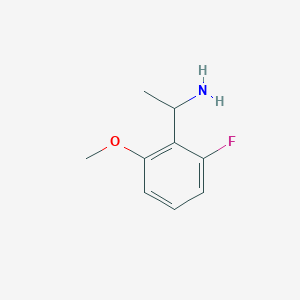 molecular formula C9H12FNO B3417165 1-(2-Fluoro-6-methoxyphenyl)ethan-1-amine CAS No. 1019602-82-4