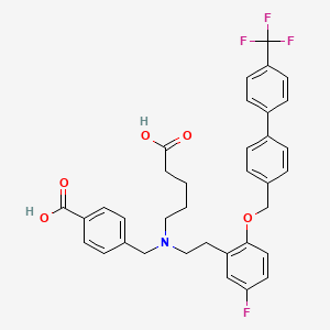 molecular formula C35H33F4NO5 B3417223 BAY 60-2770 CAS No. 1027642-43-8