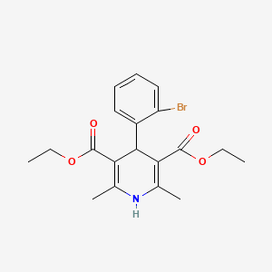 molecular formula C19H22BrNO4 B3417287 Diethyl 4-(2-bromophenyl)-2,6-dimethyl-1,4-dihydropyridine-3,5-dicarboxylate CAS No. 103890-74-0