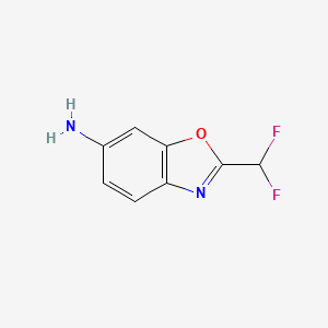 molecular formula C8H6F2N2O B3417302 2-(Difluoromethyl)-1,3-benzoxazol-6-amine CAS No. 1039313-16-0
