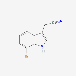 molecular formula C10H7BrN2 B3417358 2-(7-bromo-1H-indol-3-yl)acetonitrile CAS No. 1044772-58-8