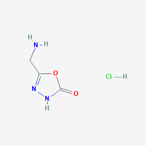 molecular formula C3H6ClN3O2 B3417363 1,3,4-Oxadiazol-2(3H)-one, 5-(aminomethyl)-, hydrochloride (1:1) CAS No. 1046079-40-6