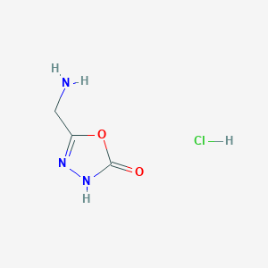 5-(Aminomethyl)-1,3,4-oxadiazol-2(3H)-one hcl