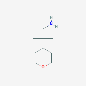 2-Methyl-2-(oxan-4-yl)propan-1-amine