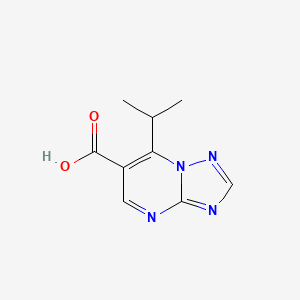 7-(Propan-2-yl)-[1,2,4]triazolo[1,5-a]pyrimidine-6-carboxylic acid