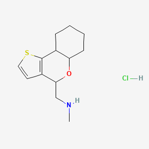 1-(5A,6,7,8,9,9a-hexahydro-4H-thieno[3,2-c]chromen-4-yl)-N-methylmethanamine hydrochloride