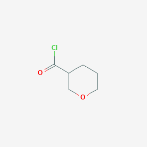 molecular formula C6H9ClO2 B3417669 oxane-3-carbonyl chloride CAS No. 1113050-14-8