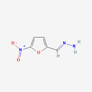 molecular formula C5H5N3O3 B3417688 2-Furancarboxaldehyde, 5-nitro-, hydrazone (9CI) CAS No. 112537-97-0