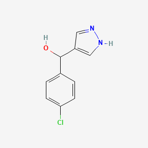 (4-Chlorophenyl)(1H-pyrazol-4-yl)methanol