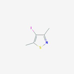 molecular formula C5H6INS B3417716 4-Iodo-3,5-dimethylisothiazole CAS No. 113234-27-8