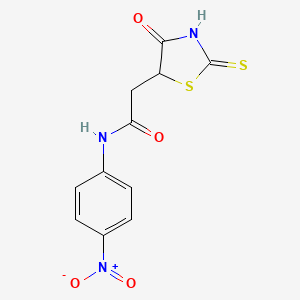 2-(2-mercapto-4-oxo-4,5-dihydro-1,3-thiazol-5-yl)-N-(4-nitrophenyl)acetamide