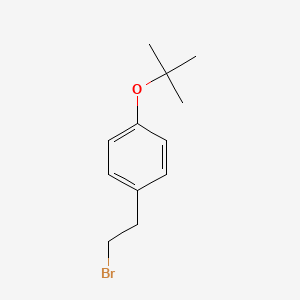 molecular formula C12H17BrO B3417777 1-(2-Bromo-ethyl)-4-tert-butoxy-benzene CAS No. 1147894-41-4