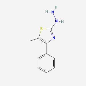 molecular formula C10H11N3S B3417833 (5-Methyl-4-phenyl-thiazol-2-yl)-hydrazine CAS No. 1158451-26-3