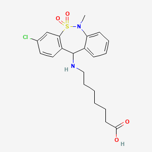 molecular formula C21H25ClN2O4S B3417834 Tianeptine CAS No. 169293-31-6