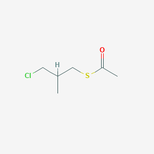 molecular formula C6H11ClOS B3417839 S-(3-chloro-2-methylpropyl) ethanethioate CAS No. 116008-86-7