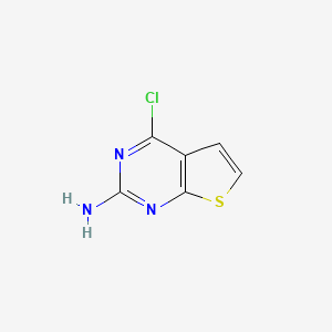 molecular formula C6H4ClN3S B3417849 4-Chlorothieno[2,3-d]pyrimidin-2-amine CAS No. 1160994-61-5