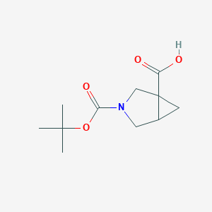 molecular formula C11H17NO4 B3417872 3-Boc-3-azabicyclo[3.1.0]hexane-1-carboxylic acid CAS No. 1251005-34-1