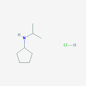 molecular formula C8H18ClN B3417893 Cyclopentylisopropylamine hydrochloride CAS No. 1170802-25-1